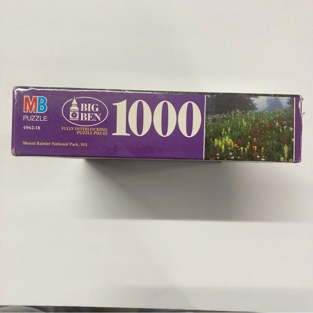 Milton Bradley Puzzle Mount Rainier 1000 Pieces 1996 Washington USA New Sealed